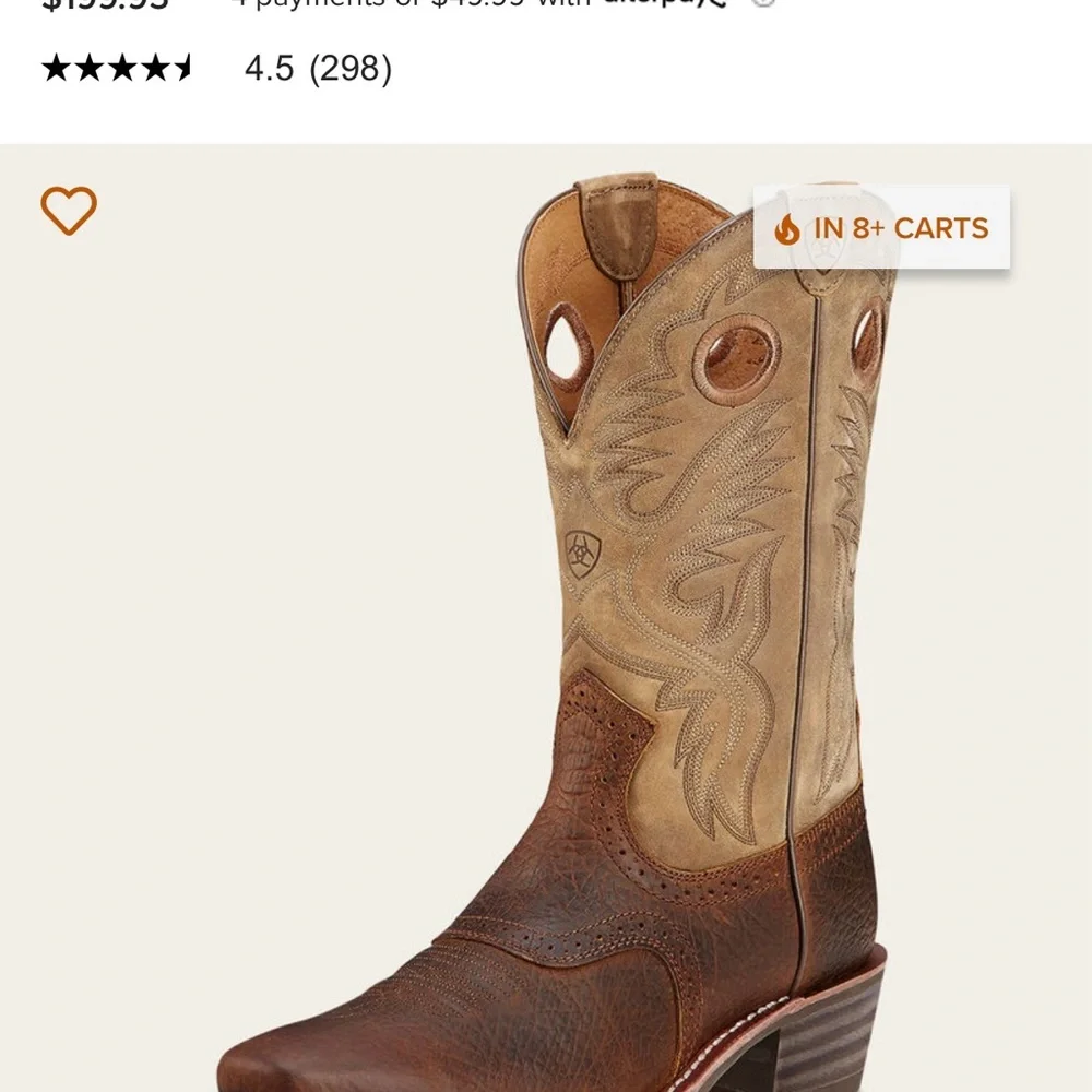 Ariat Heritage Roughstock Cowboy Boot - Picture 12 of 12